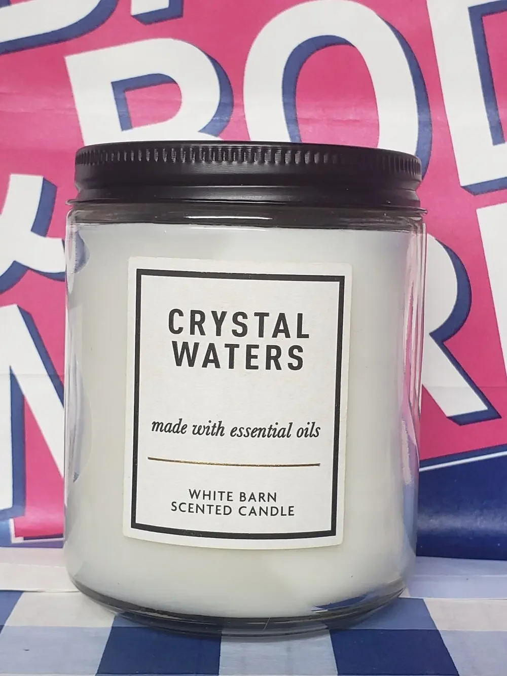 BBW Crystal Waters Single Wick Candle Home Fragrance Decor